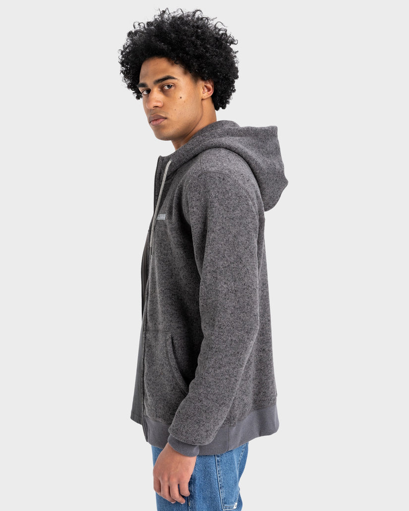 Keller Block Zip - Dark Grey Heather