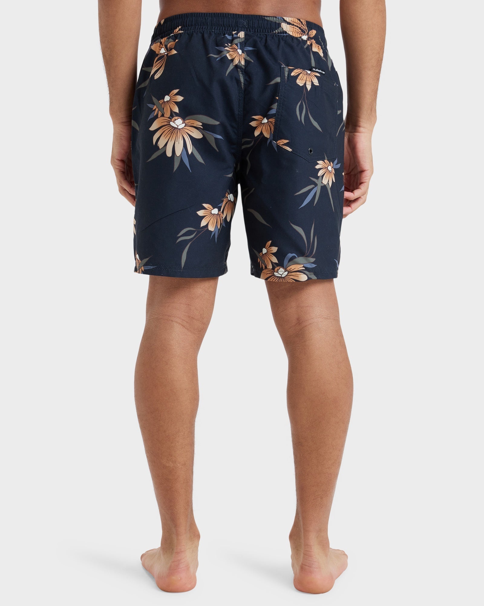 Quiksilver Everyday Straight Volley 17 inch in Black Costal Floral - back
