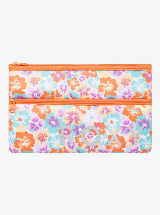 White Pencil Case - Autumn Sunset Floral