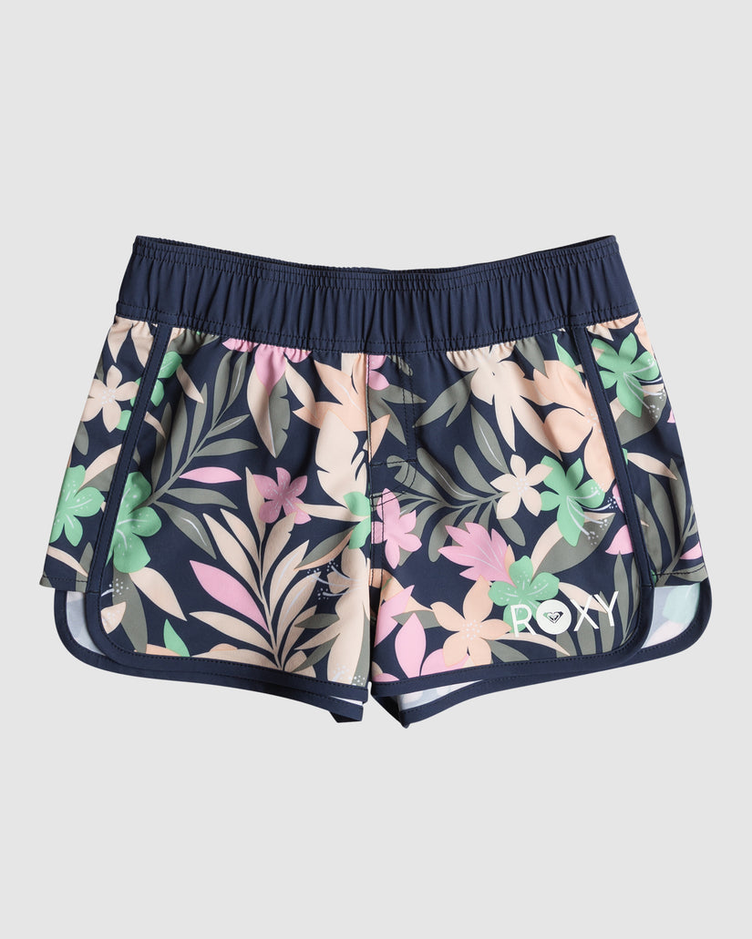 Roxy Good Waves Only: Pantaloncini Da Bagno Per Bambina In Tessuto Riciclato