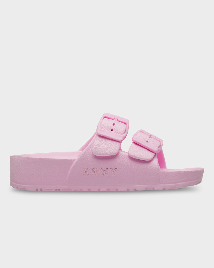 Roxy Kattie Slides - Pink (view 3)