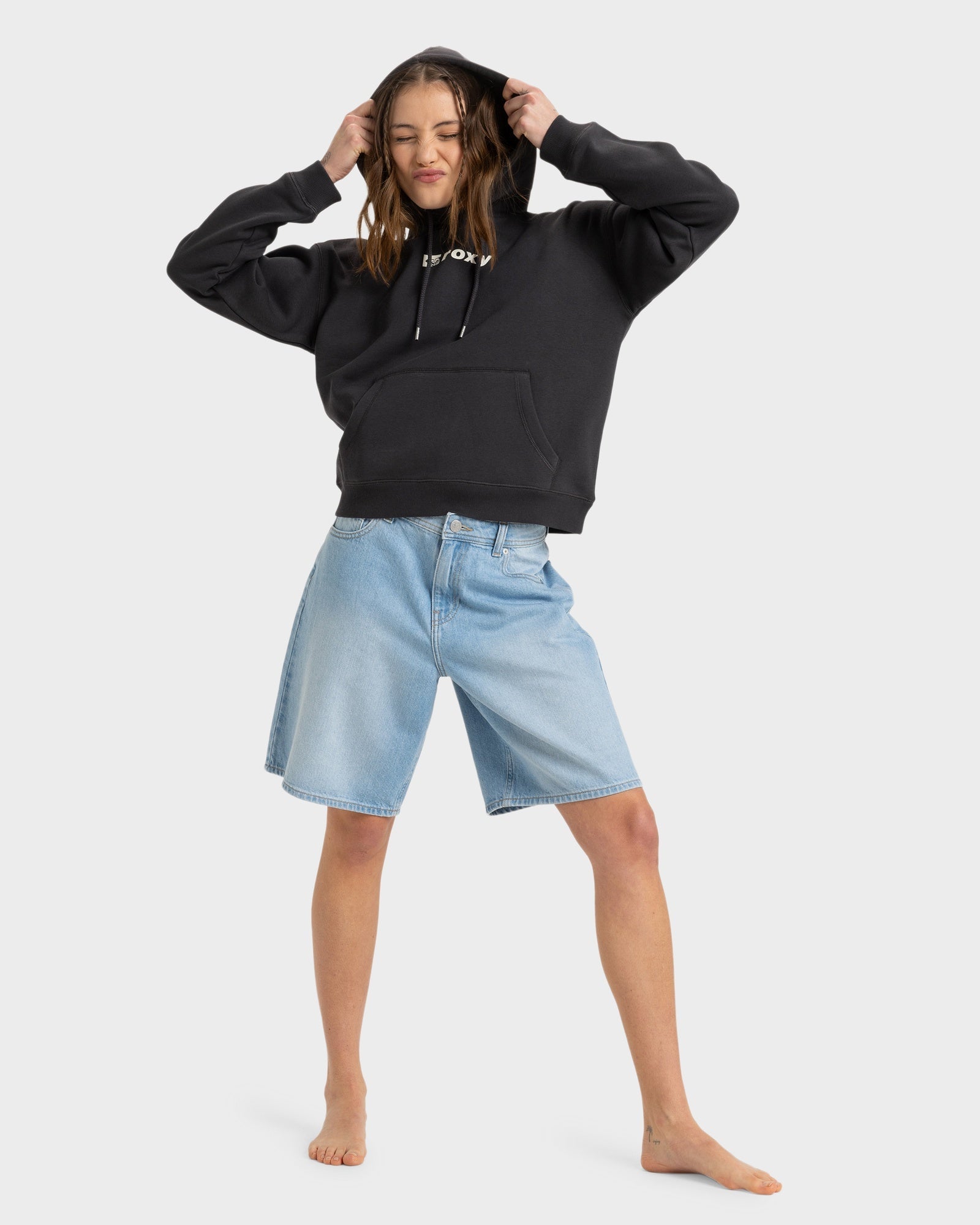Roxy Perfect Place Hoodie - Phantom (view 3)