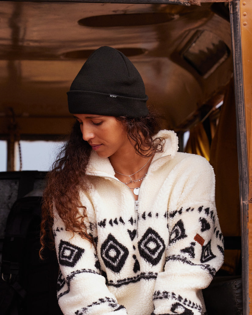 Roxy Tropical Snow Beanie - Anthracite (view 3)