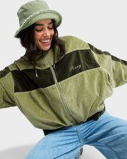 Have A Blast Fleece Jacket - Oil Green - Catani Clothing