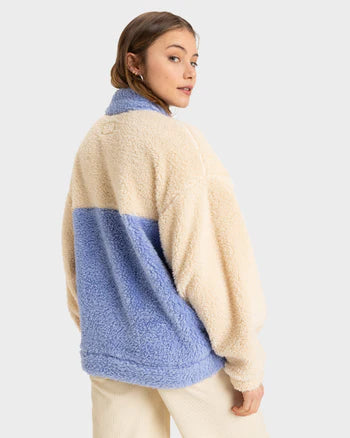 Jive Talking Block Fleece - Parchment
