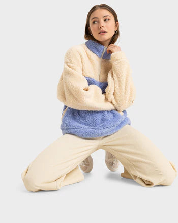 Jive Talking Block Fleece - Parchment