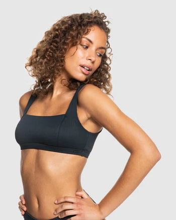 Rib Roxy Love The Glassy Bikini Top - Anthracite