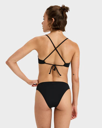 Rib Roxy Love The Comber Bikini Bottom - Anthracite