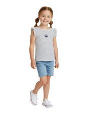 Zoe Frill Tank - Stripe - Catani Clothing