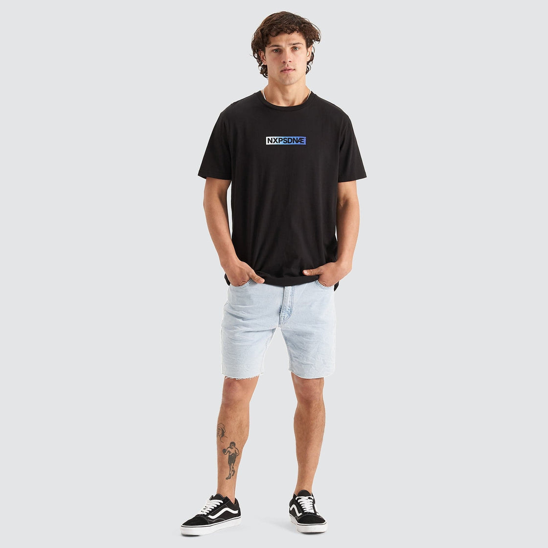 Fandom Cape Back Tee - Jet Black