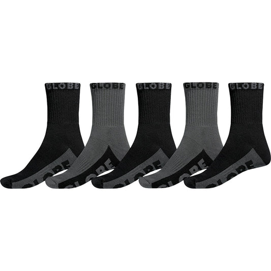Black + Grey Crew Sock - 7/11