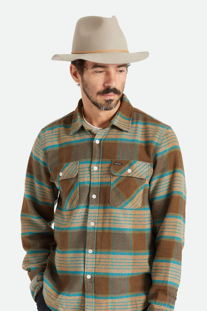 Brixton Wesley Fedora - Safari (view 6)