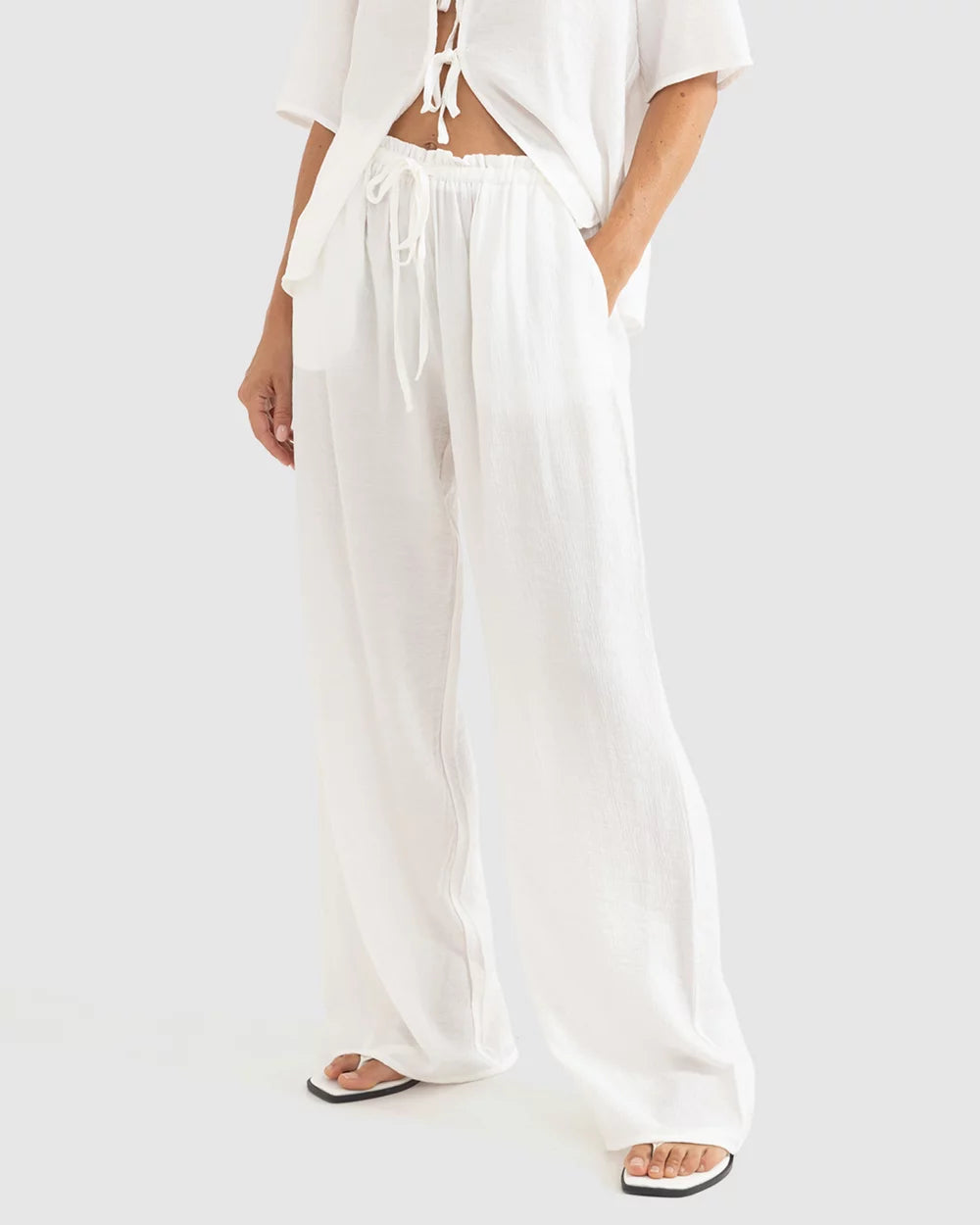 Airlie Beach Pant - White - Catani Clothing