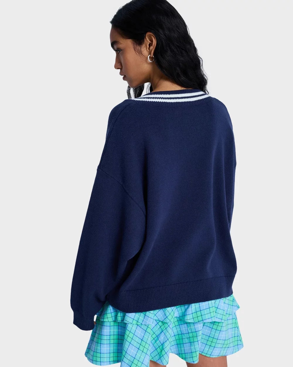 Roxy Surf School V Neck - Mood Indigo (view 4)