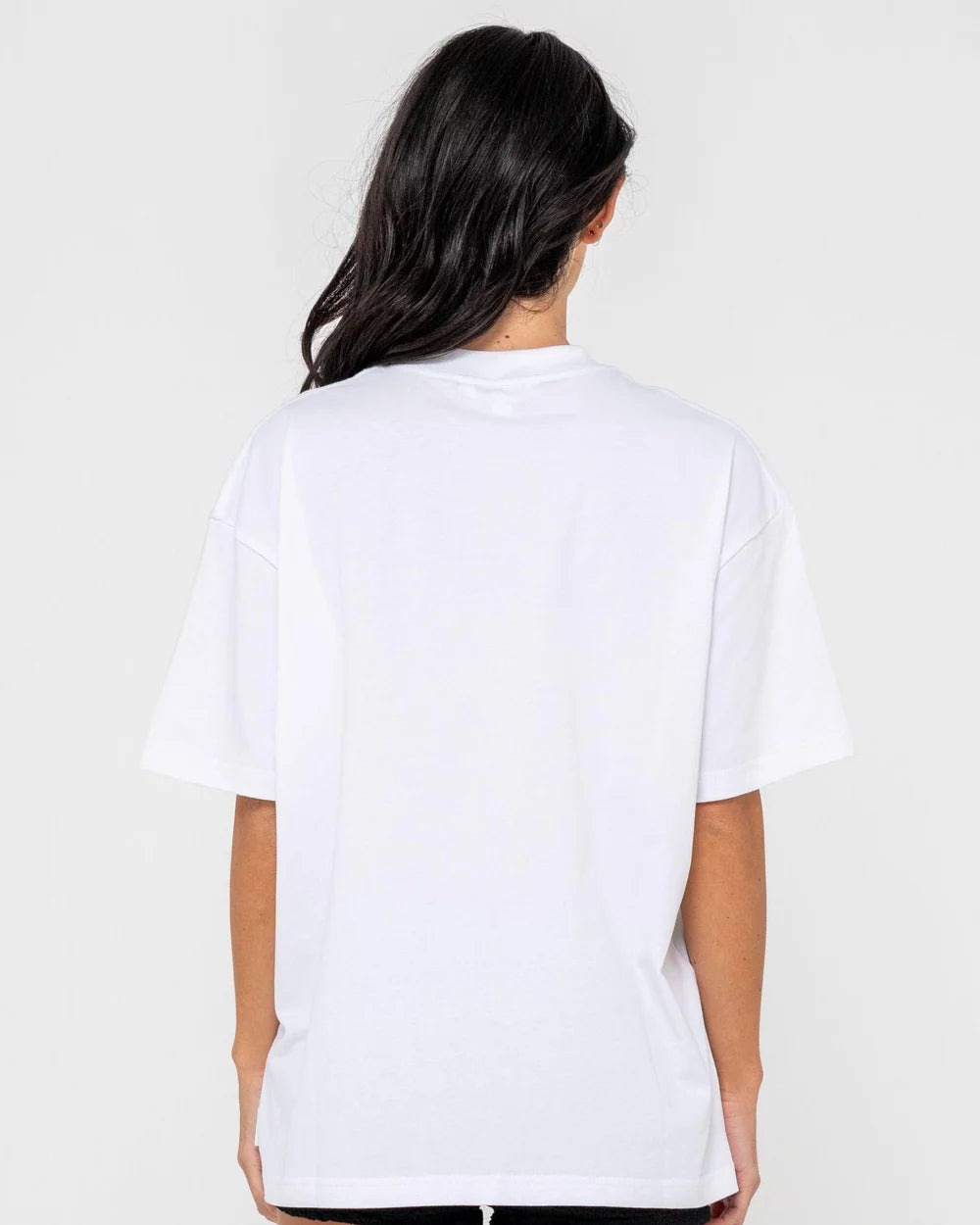 Rusty Crossroads Oversize Tee - White (view 3)