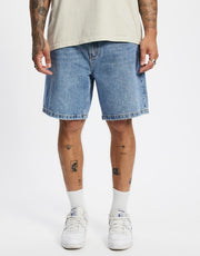Slacker Relaxed Denim Short - Rustic Fade - Catani Clothing