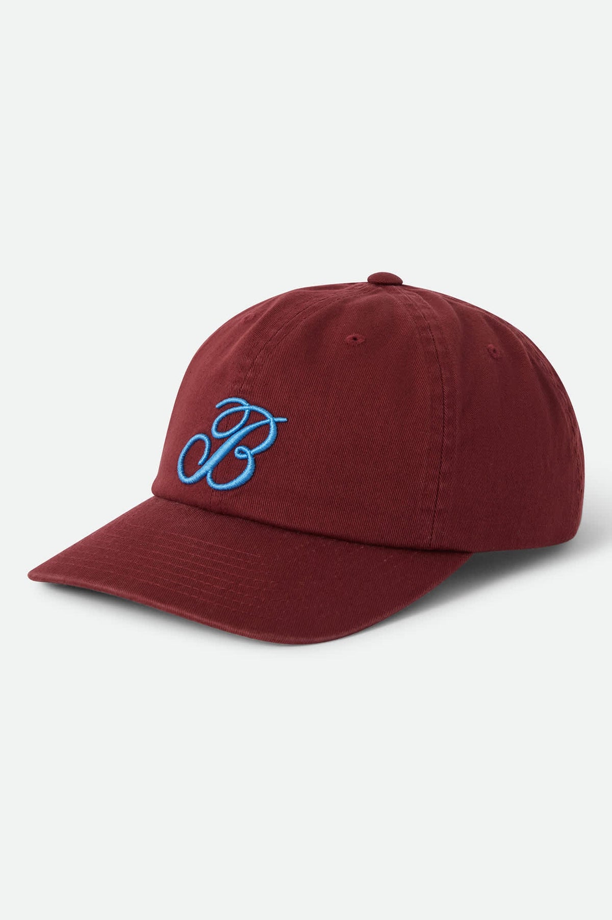 Brixton Le B Adjustable Hat in dark brick, side view