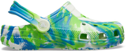 Crocs Classic Glow Marbled Clog Kids Prep Blue Multi
