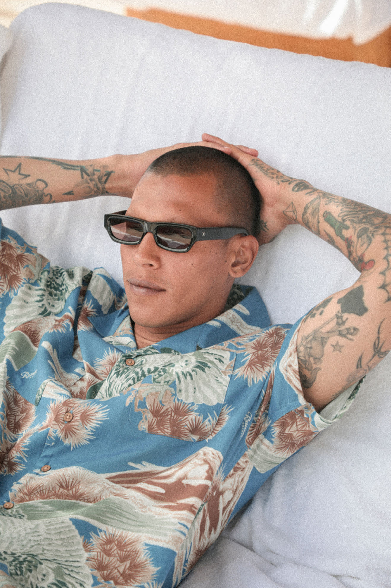 Brixton Rainier X Brixton S/S Wvn - Blue Sky (view 6)