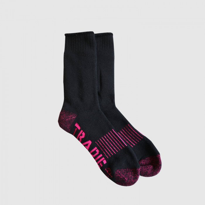 Tradie Lady 2 Pack Cotton Crew Socks - flat lay