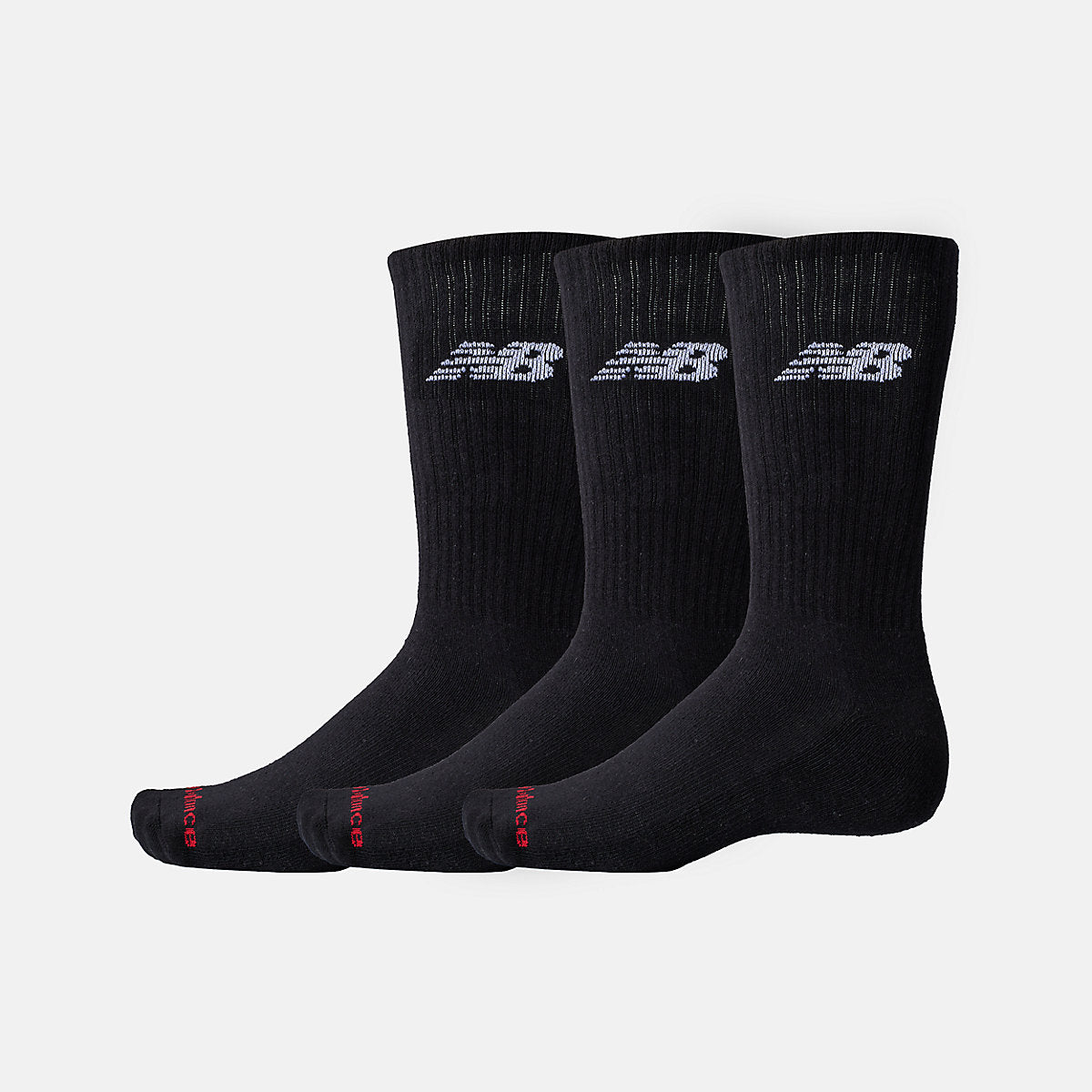 New Balance NB Crew Socks 3 pack in black