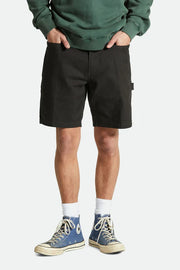 Builders Carpenter Baggy Short - Washed Black - Catani Clothing