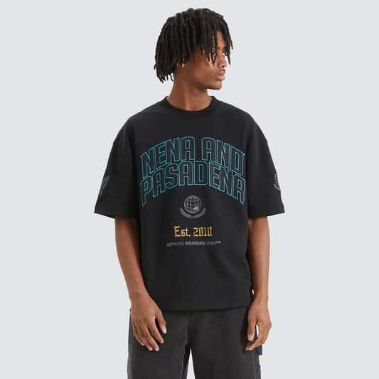 Members Loopback Street Tee - Anthracite Black