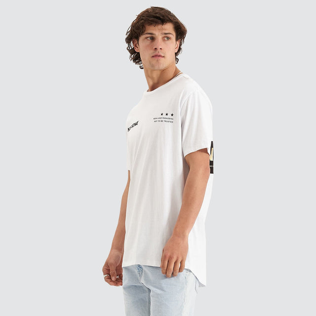 Mercenary Cape Back Tee - White
