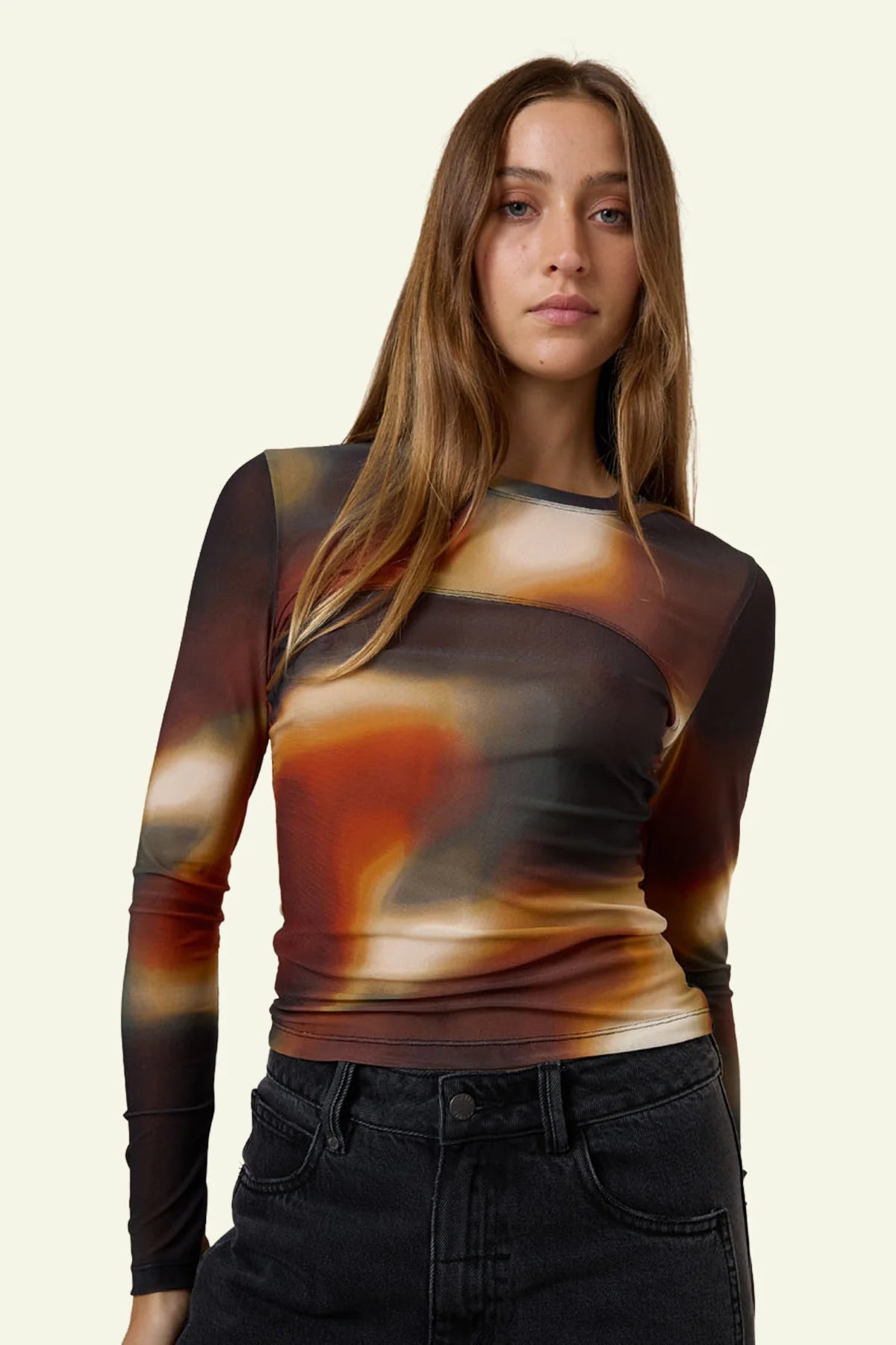 Metamorphic Daze Mesh Top - Black