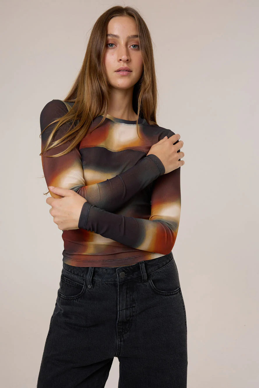 Metamorphic Daze Mesh Top - Black