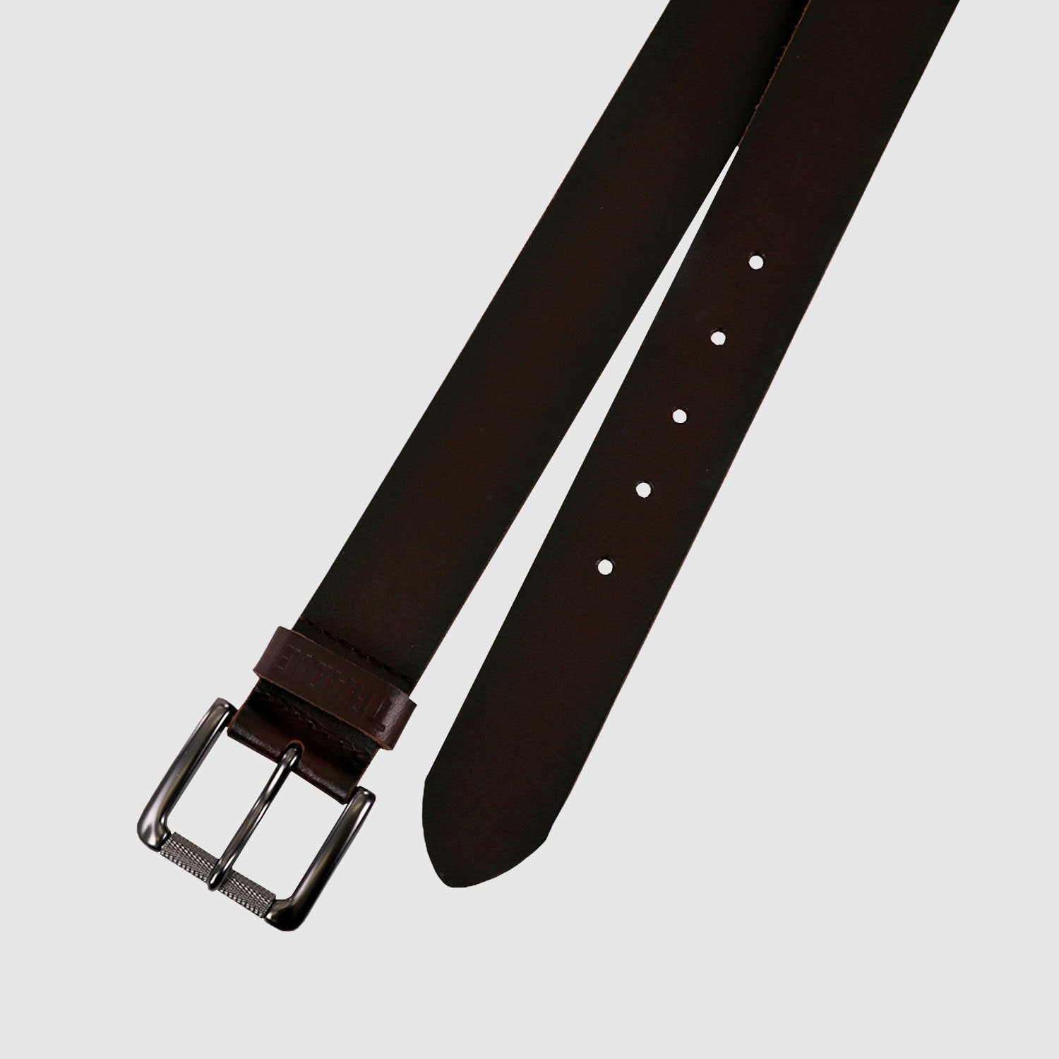 Tradie Belt in Brown - buckle detail