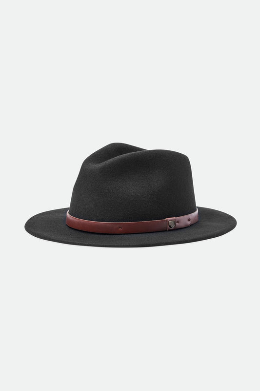 Messer Fedora 100% Wool Felt - Black