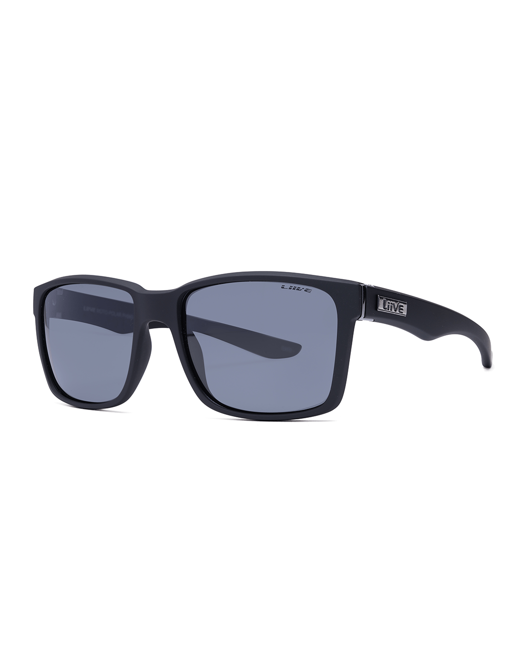 Liive Moto polarised sunglasses in matt black