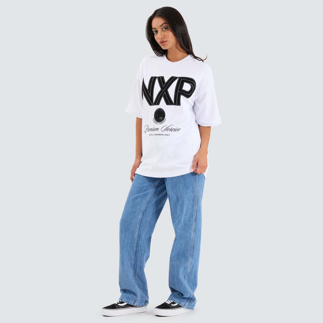 Service Loopback Raptor Tee - Optical White