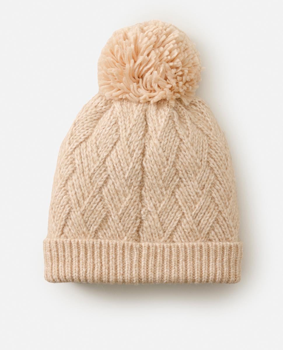 Classic Reg Pom Pom Beanie - Oatmeal - Catani Clothing