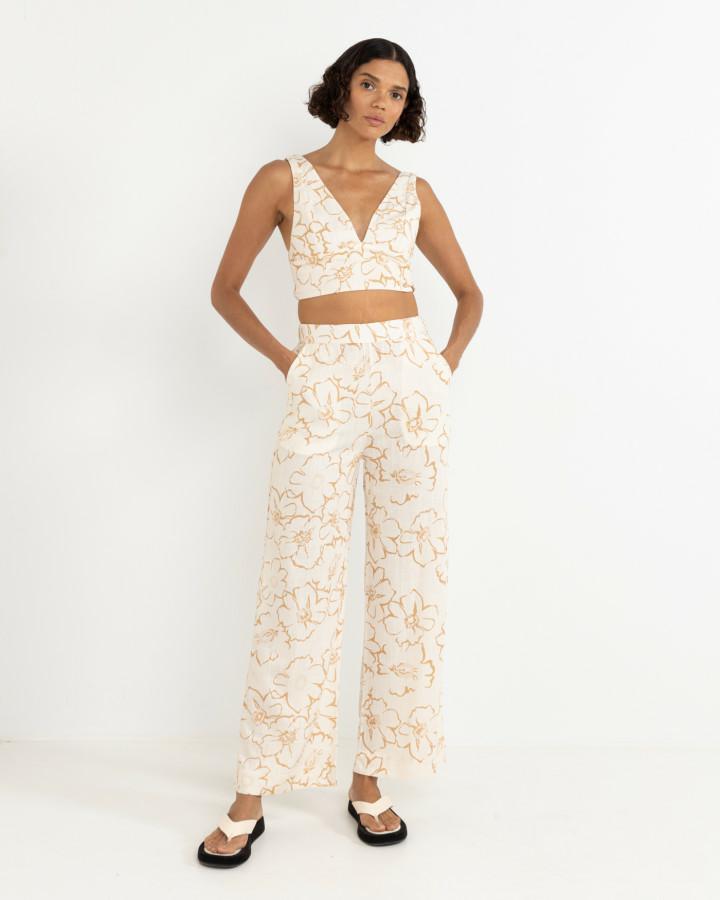 Lulu Floral Top - White