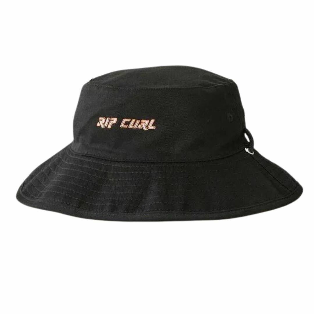Rip Curl Revo Revo Wide Brim Hat in black - front