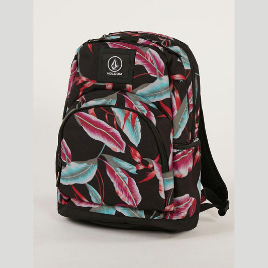 Patch Attack Backpack - Black Combo Leaves