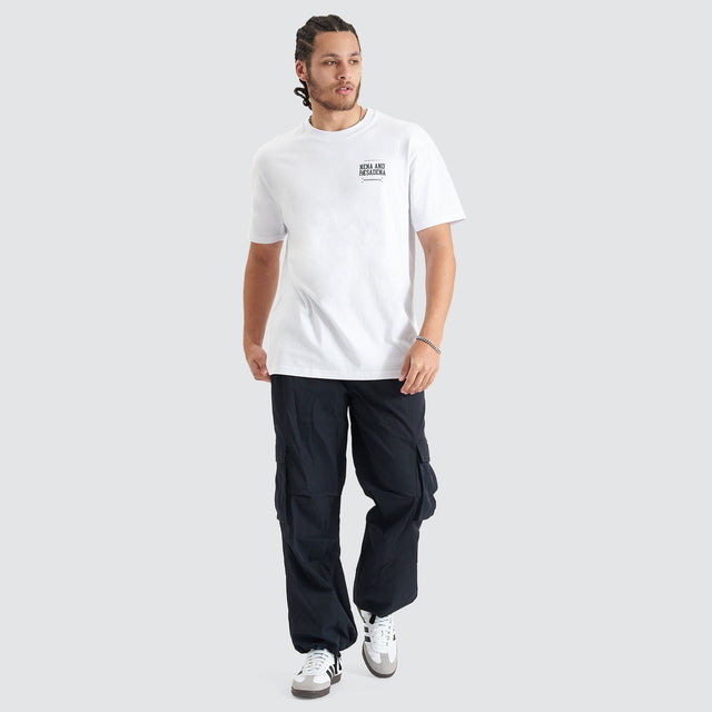 Overview Relaxed Tee - Optical White