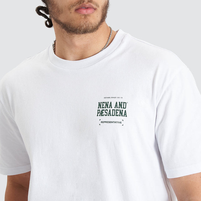 Overview Relaxed Tee - Optical White