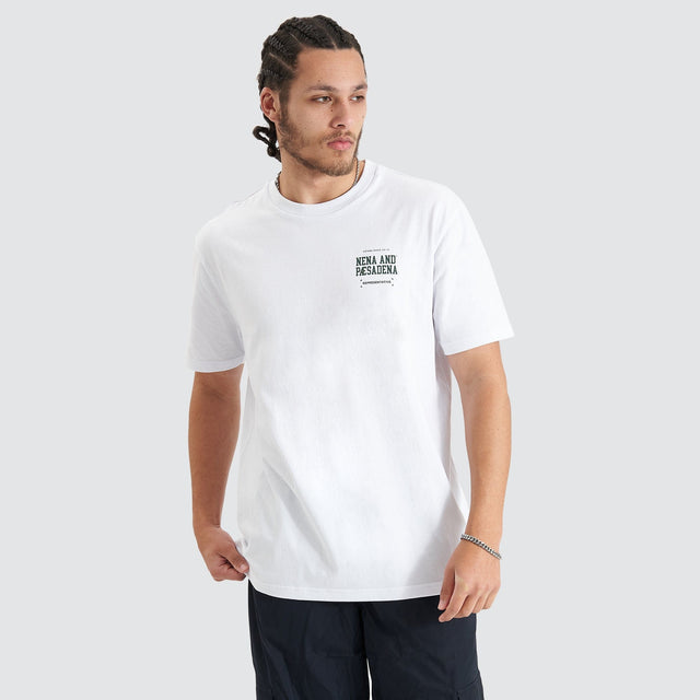 Overview Relaxed Tee - Optical White