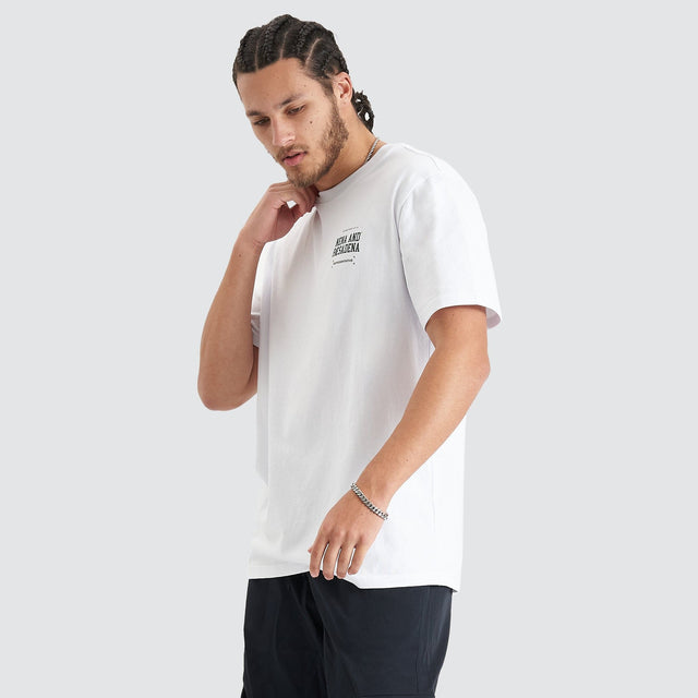 Overview Relaxed Tee - Optical White