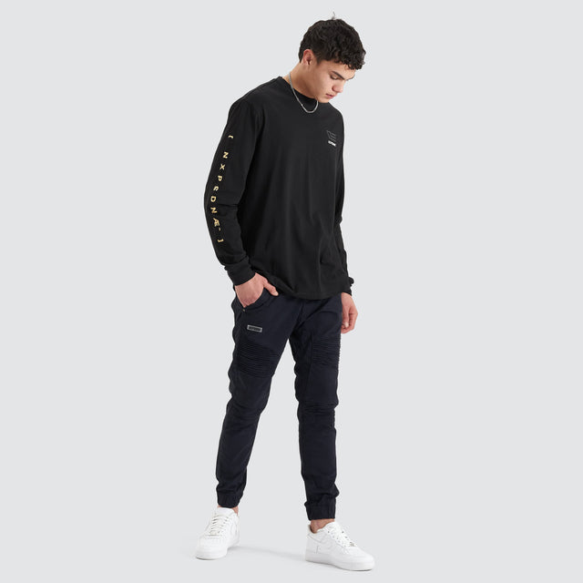 NXP Parti LS Tee - Jet Black (view 3)