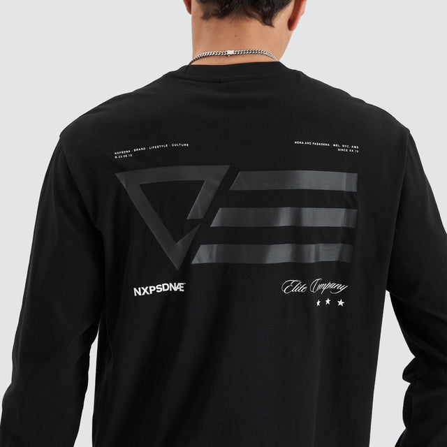 NXP Parti LS Tee - Jet Black (view 7)