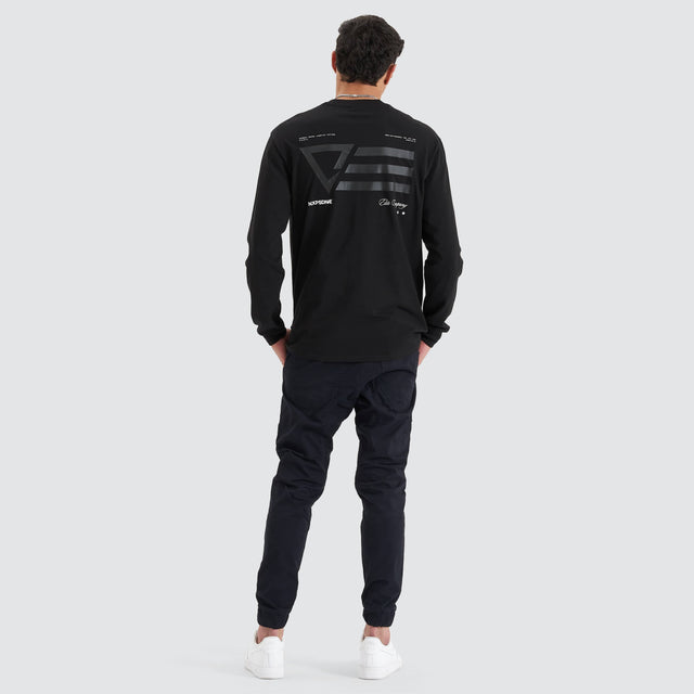 Parti LS Tee - Jet Black