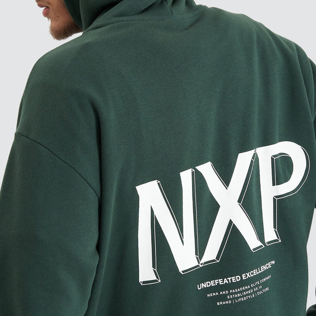 Platinum Heavy Box Fit Hooded Sweater - Pine Grove