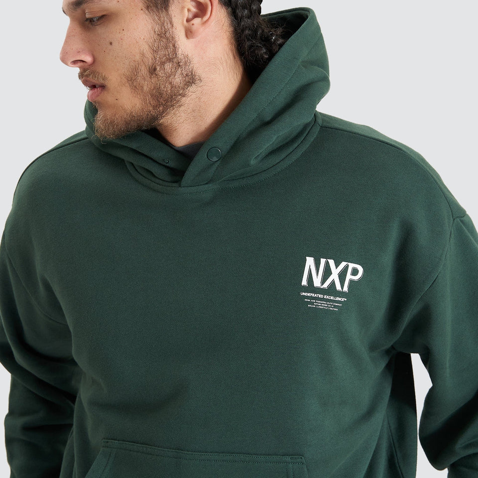 Platinum Heavy Box Fit Hooded Sweater - Pine Grove