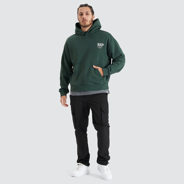 Platinum Heavy Box Fit Hooded Sweater - Pine Grove