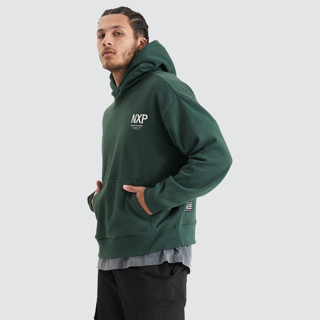 Platinum Heavy Box Fit Hooded Sweater - Pine Grove