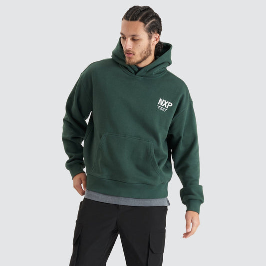 Platinum Heavy Box Fit Hooded Sweater - Pine Grove